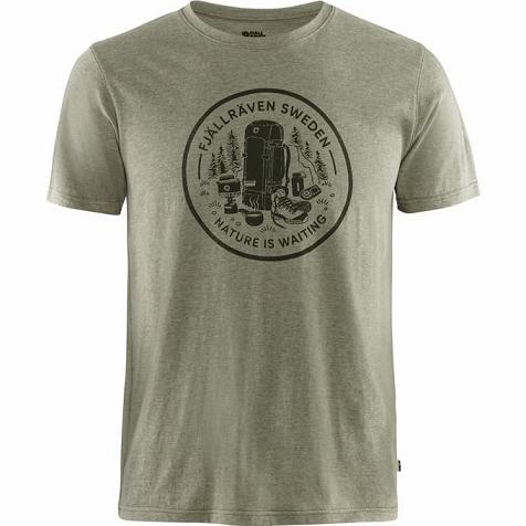 Fjallraven Fikapaus T-Shirt Olive Singapore For Men (SG-646280)